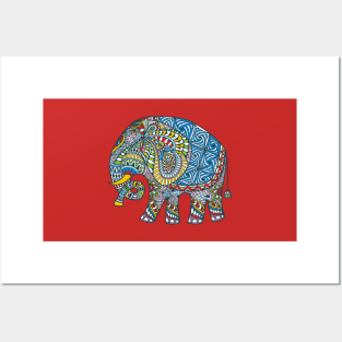 Decorated Indian Elephant Posters and Art